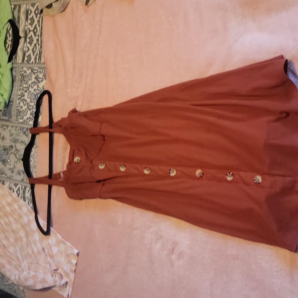 Red/burgundy dress